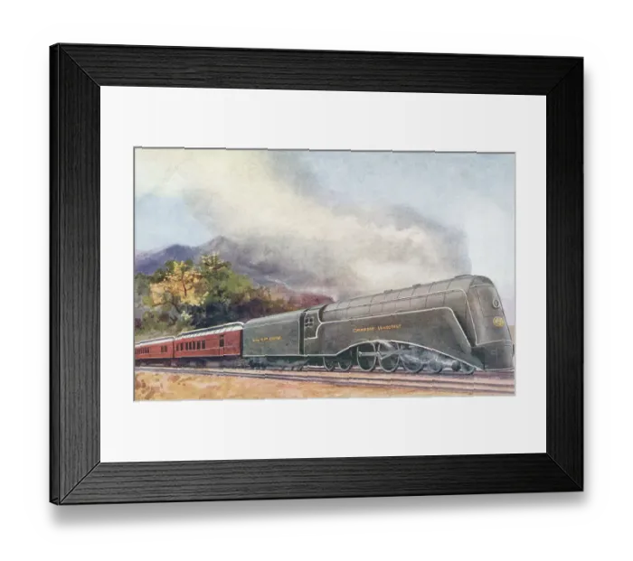 Framed Print : Famous Railway Trains Framed Print : Famous Railway Trains