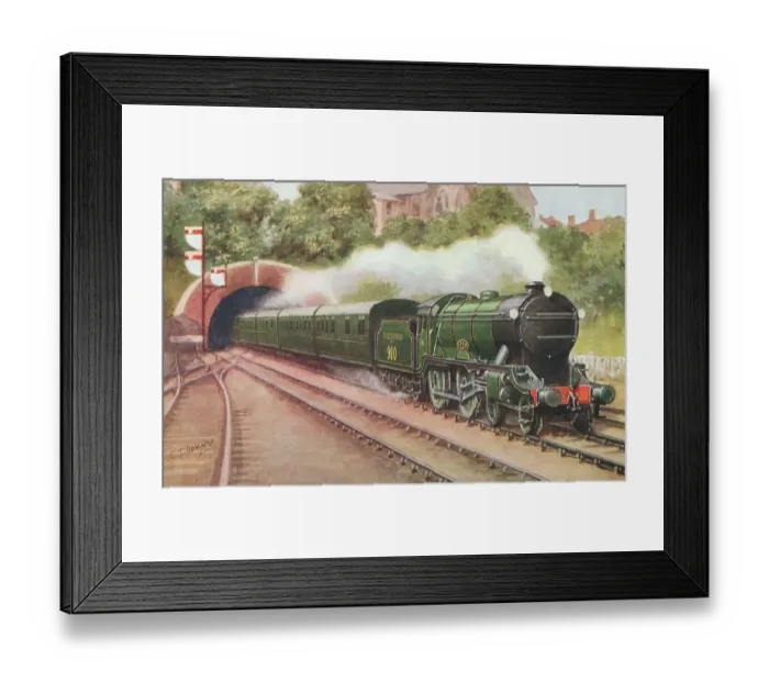 Framed Print : Famous Railway Trains Framed Print : Famous Railway Trains