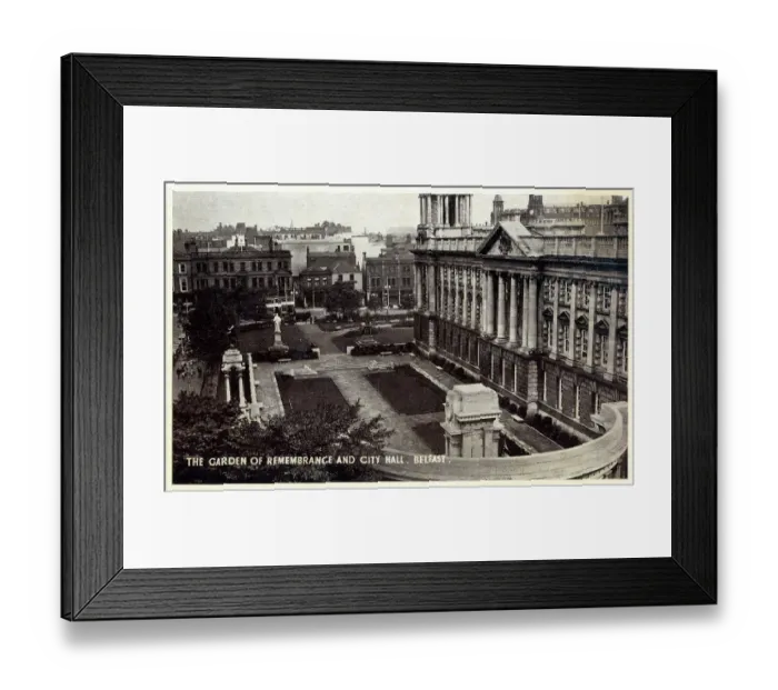 Framed Print : The Garden of Remembrance and City Hall, Belfast Framed Print : The Garden of Remembrance and City Hall, Belfast