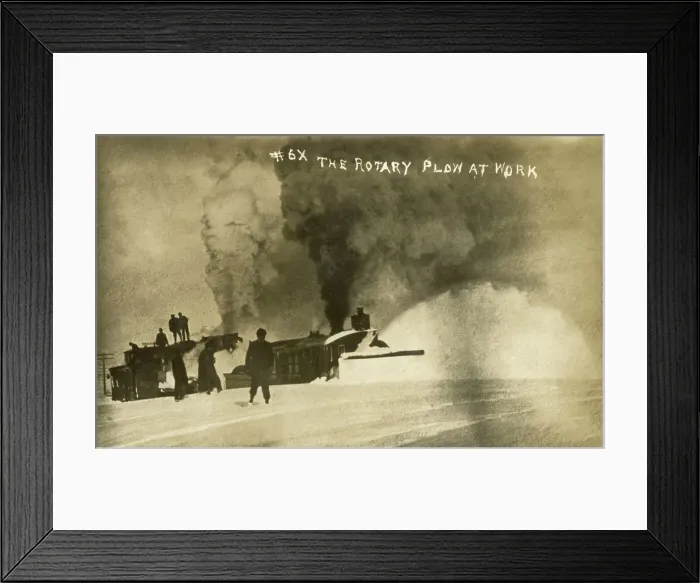 Framed Print : A Rotary Snowplow at work - Kansas, USA Framed Print : A Rotary Snowplow at work - Kansas, USA