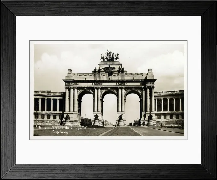 Framed Print : Brussels, Belgium - The Cinquantenaire Arcade Framed Print : Brussels, Belgium - The Cinquantenaire Arcade
