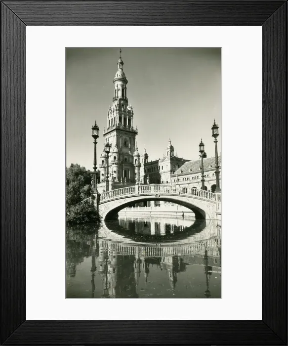 Framed Print : Plaza de Espana, Sevilla, Spain Framed Print : Plaza de Espana, Sevilla, Spain
