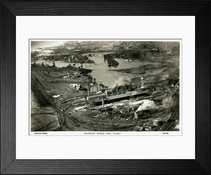 Framed Print : Baldwin's Works, Port Talbot, Wales Framed Print : Baldwin's Works, Port Talbot, Wales
