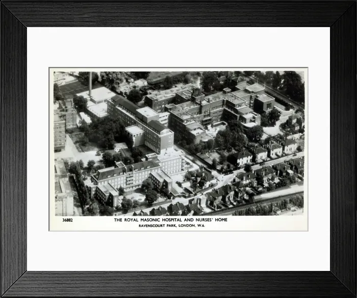 Framed Print : Royal Masonic Hospital and Nurses Home, Ravenscourt Park Framed Print : Royal Masonic Hospital and Nurses Home, Ravenscourt Park