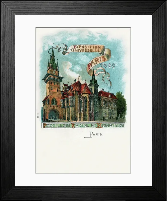 Framed Print : Royal Pavilion of Hungary - L'Exposition Universelle, Paris Framed Print : Royal Pavilion of Hungary - L'Exposition Universelle, Paris