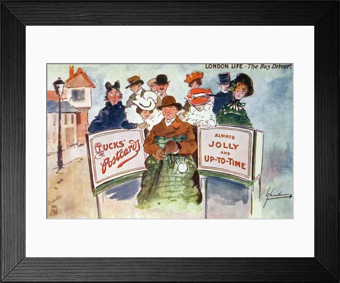 Framed Print : London Life - The Bus Driver Framed Print : London Life - The Bus Driver