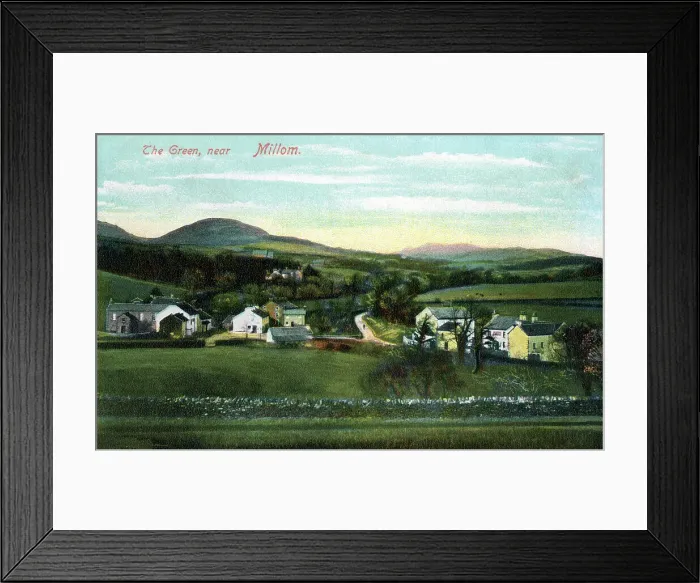 Framed Print : The Green, nr. Millom, Cumbria Framed Print : The Green, nr. Millom, Cumbria