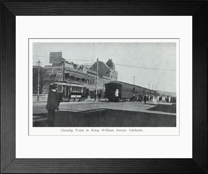 Framed Print : Adelaide, Australia - Glenelg Train in King William Street Framed Print : Adelaide, Australia - Glenelg Train in King William Street