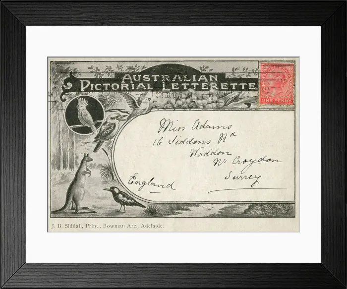 Framed Print : Australian Pictorial Letterette pack cover Framed Print : Australian Pictorial Letterette pack cover