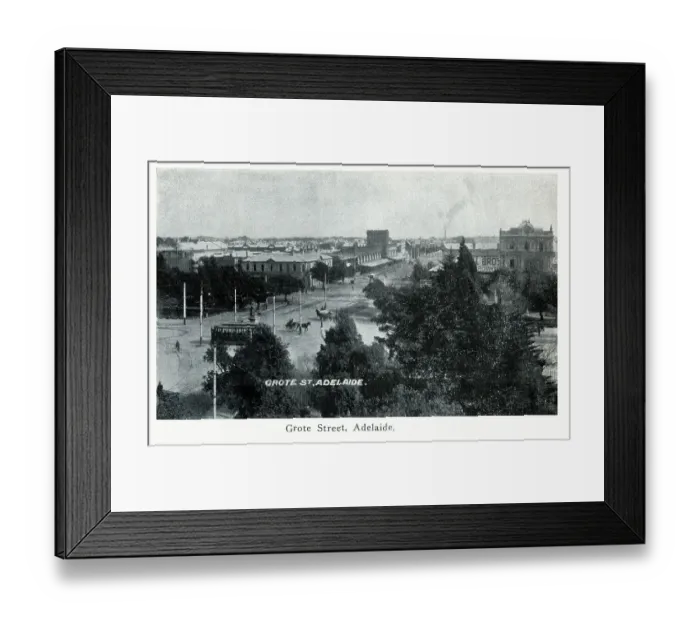 Framed Print : Adelaide, Australia - Grote Street Framed Print : Adelaide, Australia - Grote Street