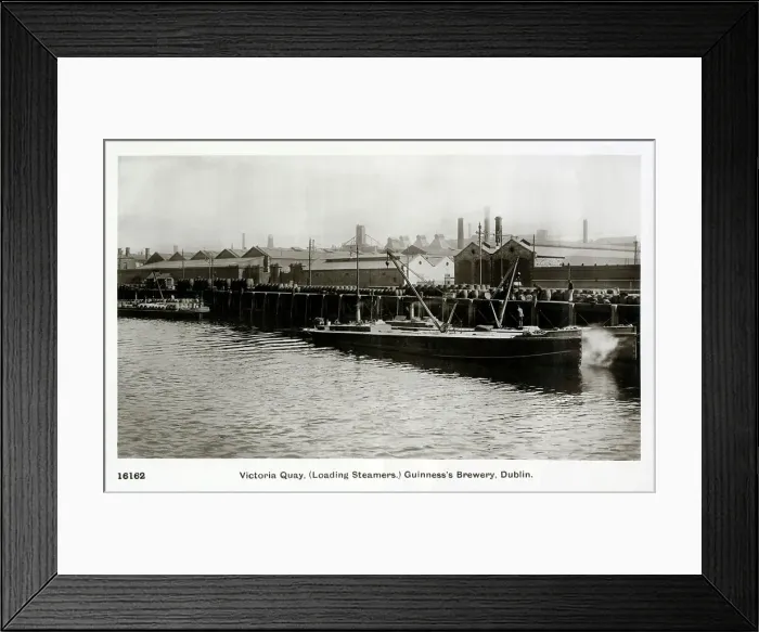 Framed Print : Victoria Quay, (Loading Steamers) - Guinness's Brewery Framed Print : Victoria Quay, (Loading Steamers) - Guinness's Brewery