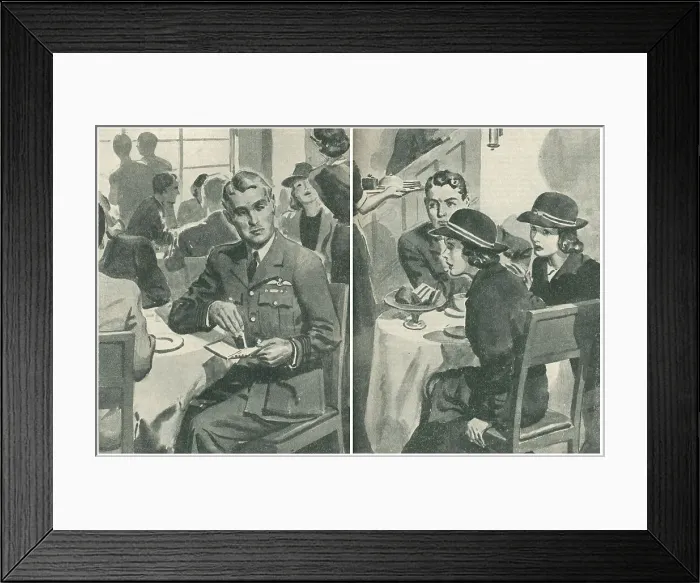 Framed Print : WW2 - The Man In Air Force Blue Framed Print : WW2 - The Man In Air Force Blue