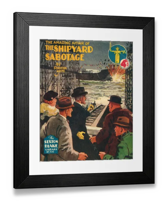 Framed Print : The Amazing Affair Of The Shipyard Sabotage Framed Print : The Amazing Affair Of The Shipyard Sabotage