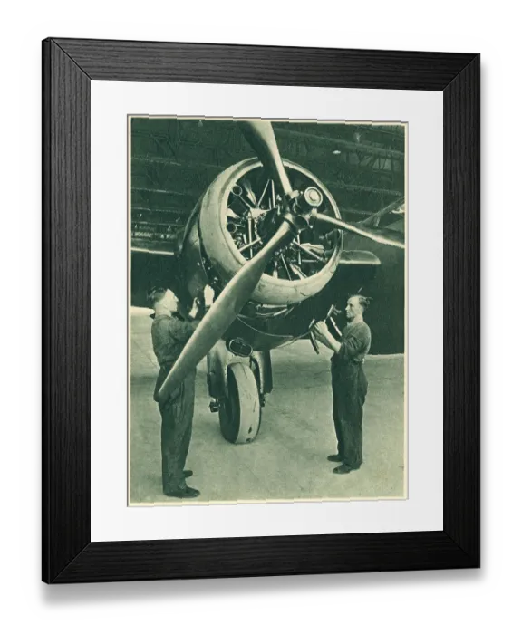 Framed Print : WW2 - Fixing Blenheim Engine Cowling Framed Print : WW2 - Fixing Blenheim Engine Cowling