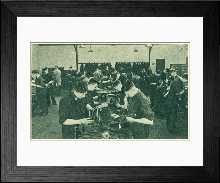 Framed Print : WW2 - R. A. F. Wireless Operator Workshop Framed Print : WW2 - R. A. F. Wireless Operator Workshop