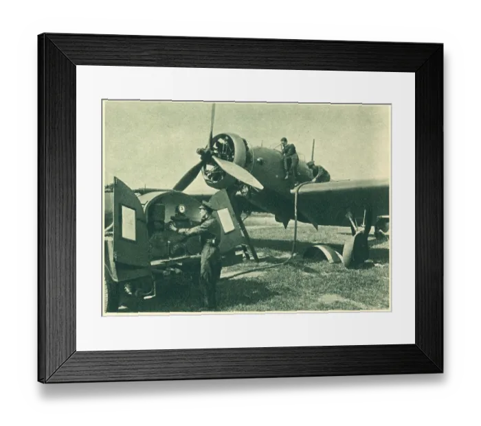 Framed Print : WW2 - Refuelling A Wellesley Bomber Framed Print : WW2 - Refuelling A Wellesley Bomber