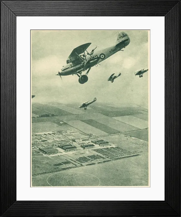 Framed Print : WW2 - Hawker Harts In Formation Framed Print : WW2 - Hawker Harts In Formation