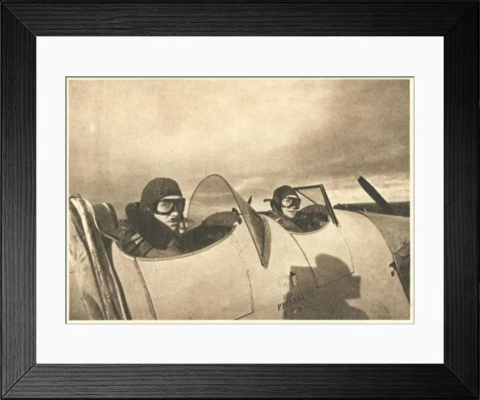 Framed Print : WW2 - Miles Magister Instructional Flight Framed Print : WW2 - Miles Magister Instructional Flight