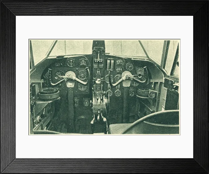 Framed Print : WW2 - Airspeed Oxford Trainer Cabin Framed Print : WW2 - Airspeed Oxford Trainer Cabin