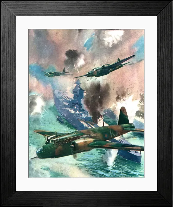 Framed Print : WW2 - Wellington Bombers In Kiel Framed Print : WW2 - Wellington Bombers In Kiel