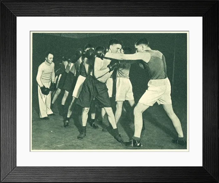 Framed Print : WW2 - R. A. F. Boxing Instruction Framed Print : WW2 - R. A. F. Boxing Instruction