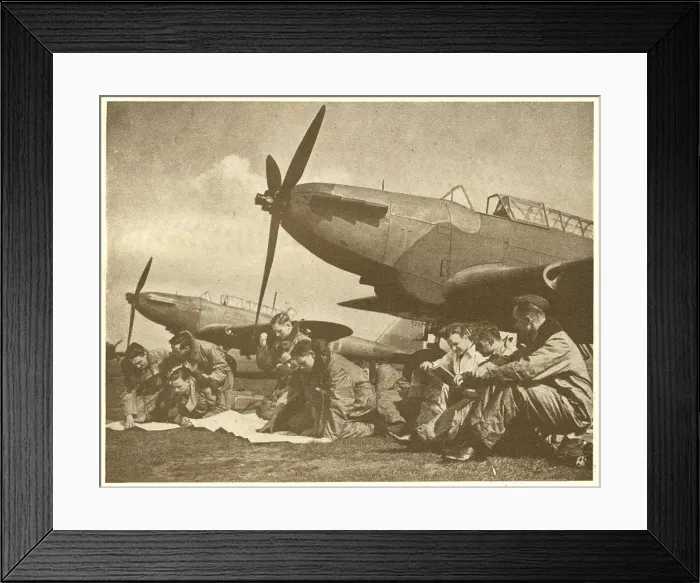 Framed Print : WW2 - Preparing For A Night Raid Framed Print : WW2 - Preparing For A Night Raid