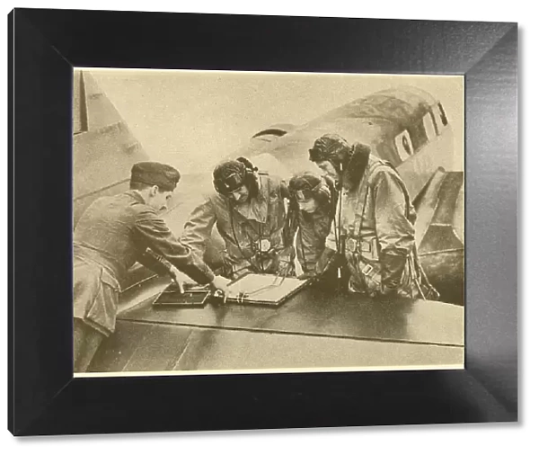 WW2 - R. A. F. Preparing For Training Flight