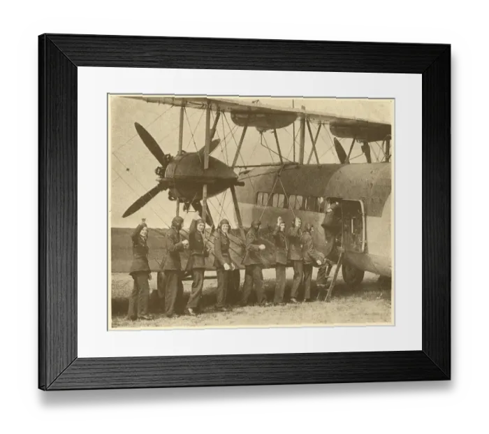 Framed Print : WW2 - R. A. F. Boys Entering Flying Classroom Framed Print : WW2 - R. A. F. Boys Entering Flying Classroom