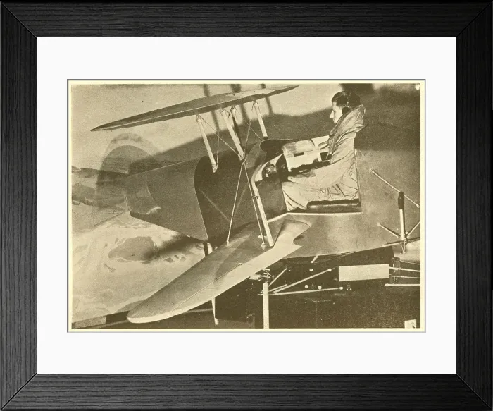 Framed Print : WW2 - R. A. F. Cadet In A Link Trainer Framed Print : WW2 - R. A. F. Cadet In A Link Trainer
