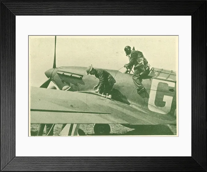 Framed Print : WW2 - Refuelling An Aircraft Framed Print : WW2 - Refuelling An Aircraft