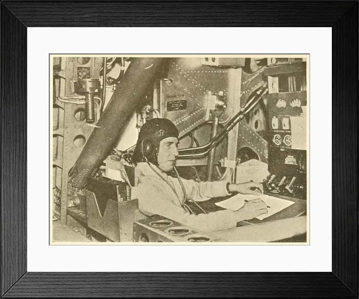 Framed Print : WW2 - Sunderland Flying Boat Engineer Framed Print : WW2 - Sunderland Flying Boat Engineer