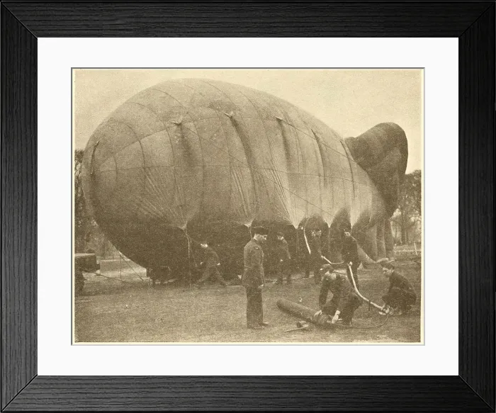 Framed Print : WW2 - Filling A Barrage Ballon Framed Print : WW2 - Filling A Barrage Ballon