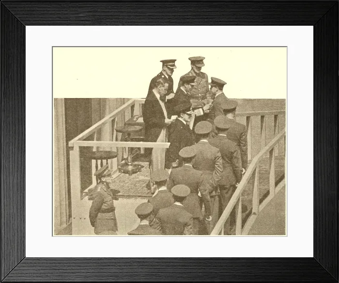 Framed Print : WW2 - King George VI Decorating R. A. F. Heroes Framed Print : WW2 - King George VI Decorating R. A. F. Heroes