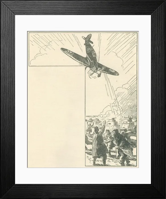 Framed Print : WW2 - Hawker Hurricane Attacks Framed Print : WW2 - Hawker Hurricane Attacks