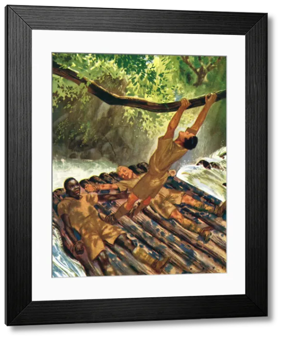 Framed Print : WW2 - Big Bill Gresham The Human Rope Framed Print : WW2 - Big Bill Gresham The Human Rope