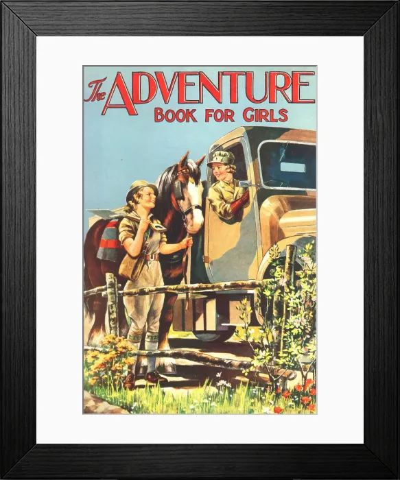 Framed Print : The Adventure Book For Girls Framed Print : The Adventure Book For Girls