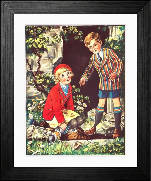 Framed Print : Wartime Short Story Illustration Framed Print : Wartime Short Story Illustration