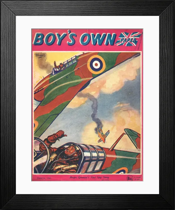 Framed Print : WW2 - Boy's Own Paper March 1941 Framed Print : WW2 - Boy's Own Paper March 1941