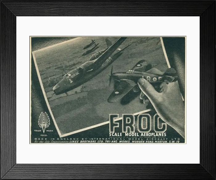 Framed Print : Frog Scale Model Aeroplanes Advertisement Framed Print : Frog Scale Model Aeroplanes Advertisement