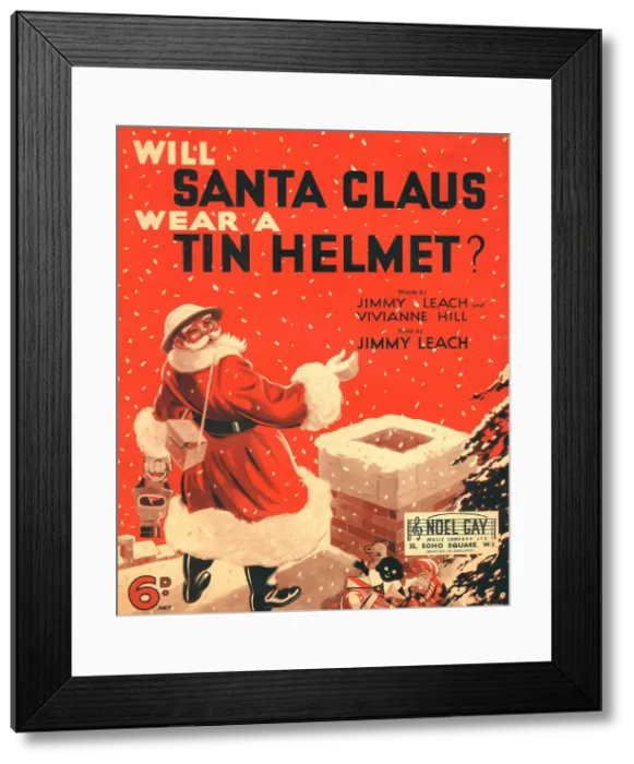 Framed Print : Will Santa Claus Wear A Tin Helmet? Framed Print : Will Santa Claus Wear A Tin Helmet?