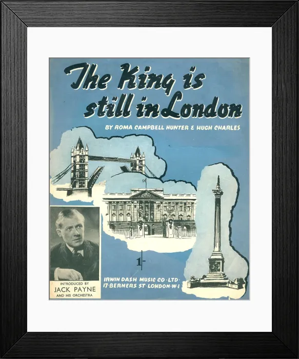 Framed Print : The King Is Still In London Framed Print : The King Is Still In London