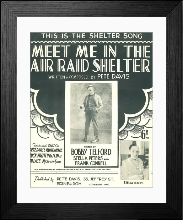 Framed Print : Meet Me In The Air Raid Shelter