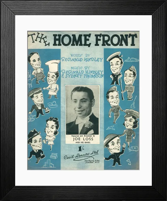 Framed Print : The Home Front Music Cover Framed Print : The Home Front Music Cover