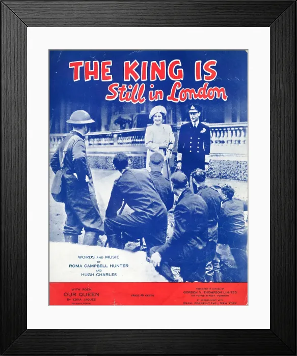 Framed Print : The King Is Still In London Framed Print : The King Is Still In London