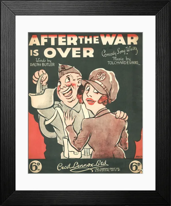 Framed Print : After The War Is Over, Music Cover Framed Print : After The War Is Over, Music Cover