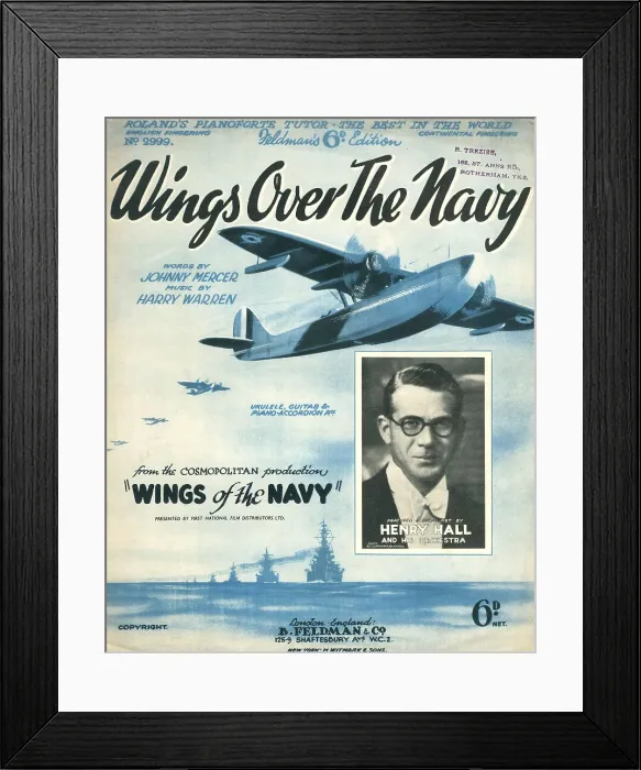 Framed Print : Wings Over The Navy, Music Cover Framed Print : Wings Over The Navy, Music Cover