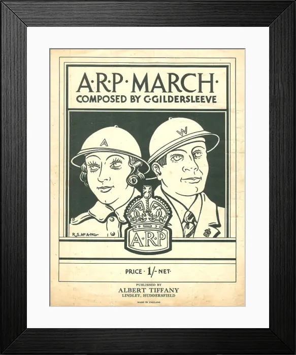 Framed Print : A. R. P. March Music Cover Framed Print : A. R. P. March Music Cover
