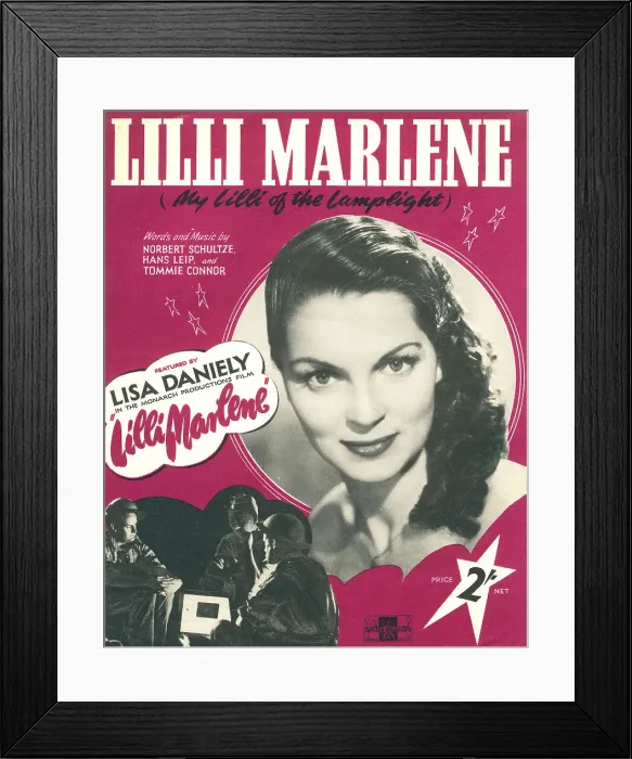 Framed Print : Lilli Marlene, Music Cover Framed Print : Lilli Marlene, Music Cover