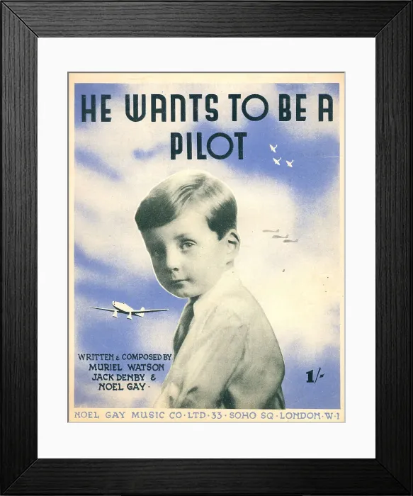 Framed Print : He Wants To Be A Pilot