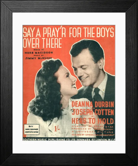 Framed Print : Say A Prayer For The Boys Over There Framed Print : Say A Prayer For The Boys Over There